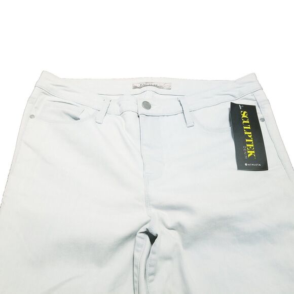 Athleta Sculptek Jeans Women's Size 16 Glacier Wash Stretch Denim (34×29.5) New - Picture 2 of 6